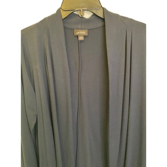 J Jill Wearever Collection Cardigan Open Front Dark Navy Sz Small - Picture 2 of 7